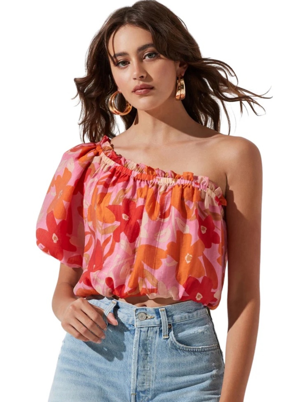 ASTR The Label Atlanta One-Shoulder Top